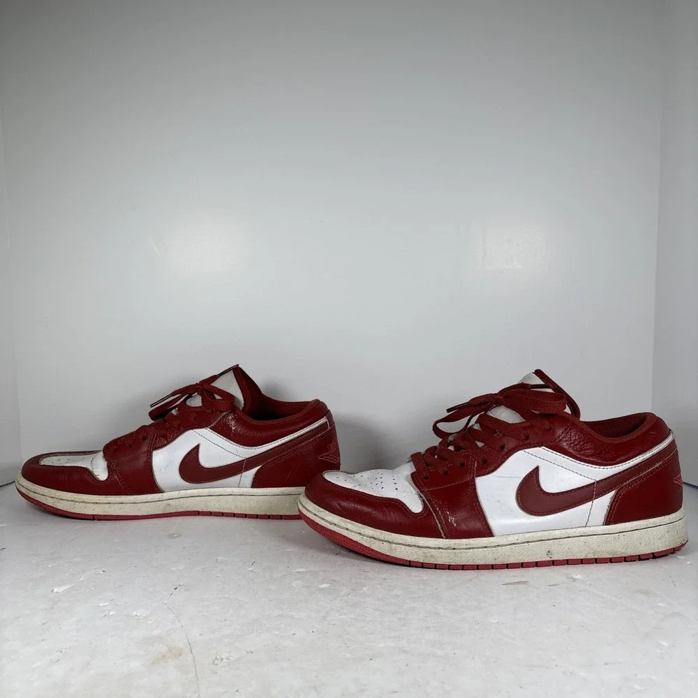 Size 8.5 Nike‎ Air Jordan 1 Low Dune Red Sneakers FJ3459-160